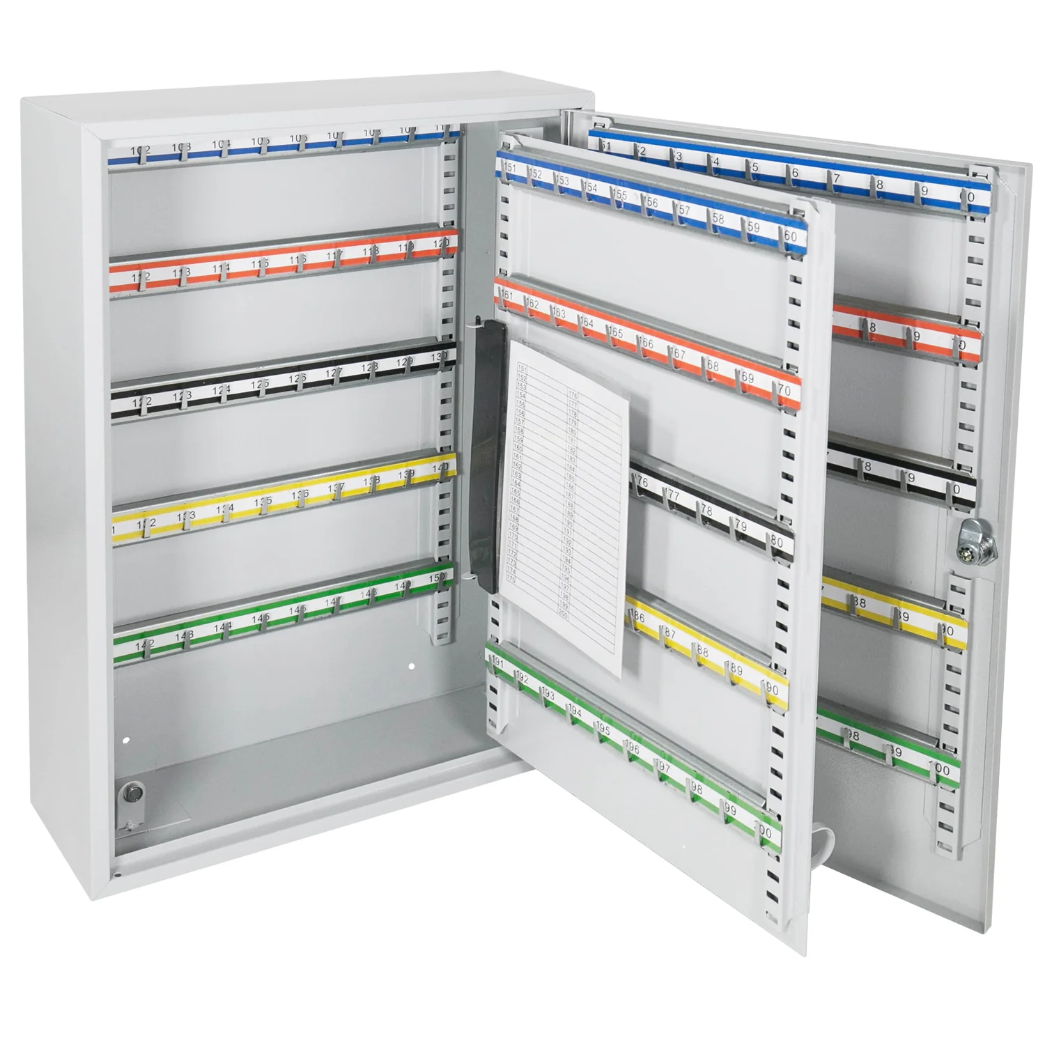 Schlüsselschrank groß aus Stahl, abschließbarer Schlüsselkasten für Büro, Verwaltung oder Fuhrpark, HMF, 13500, 42-1170 Schlüsselhaken - Image 39