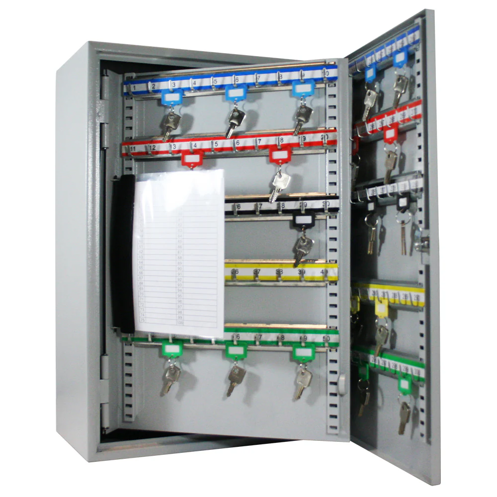 Schlüsselschrank groß aus Stahl, abschließbarer Schlüsselkasten für Büro, Verwaltung oder Fuhrpark, HMF, 13500, 42-1170 Schlüsselhaken - Image 44