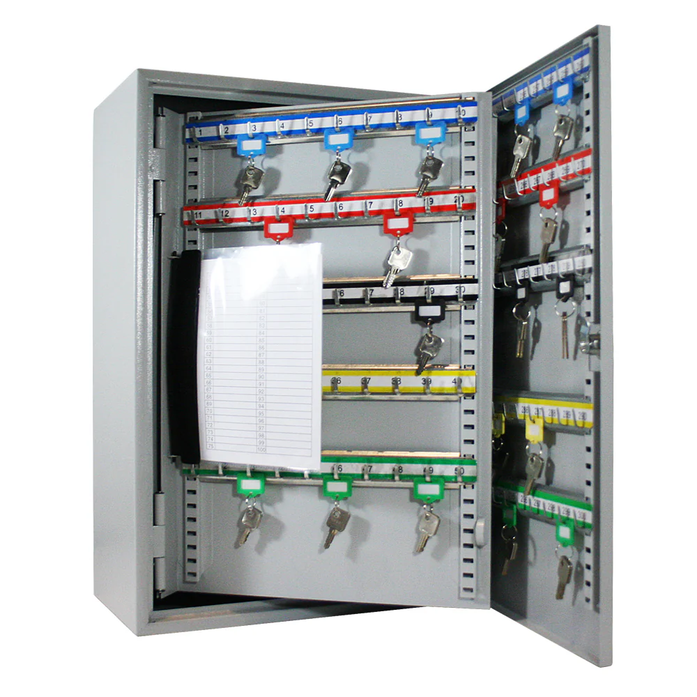 Schlüsselschrank groß aus Stahl, abschließbarer Schlüsselkasten für Büro, Verwaltung oder Fuhrpark, HMF, 13500, 42-1170 Schlüsselhaken - Image 56