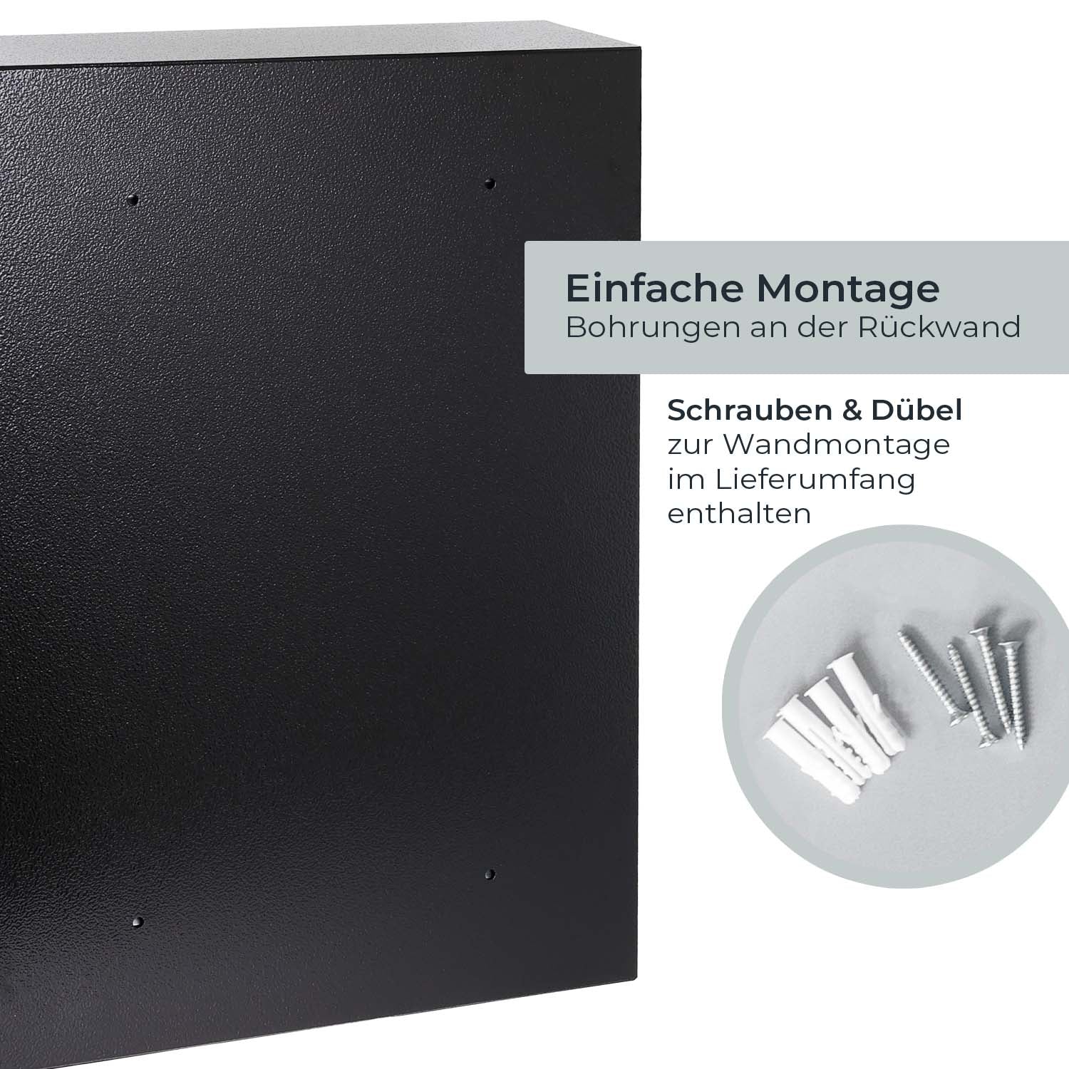 Schlüsselschrank groß aus Stahl, abschließbarer Schlüsselkasten für Büro, Verwaltung oder Fuhrpark, HMF, 13500, 42-1170 Schlüsselhaken - Image 78