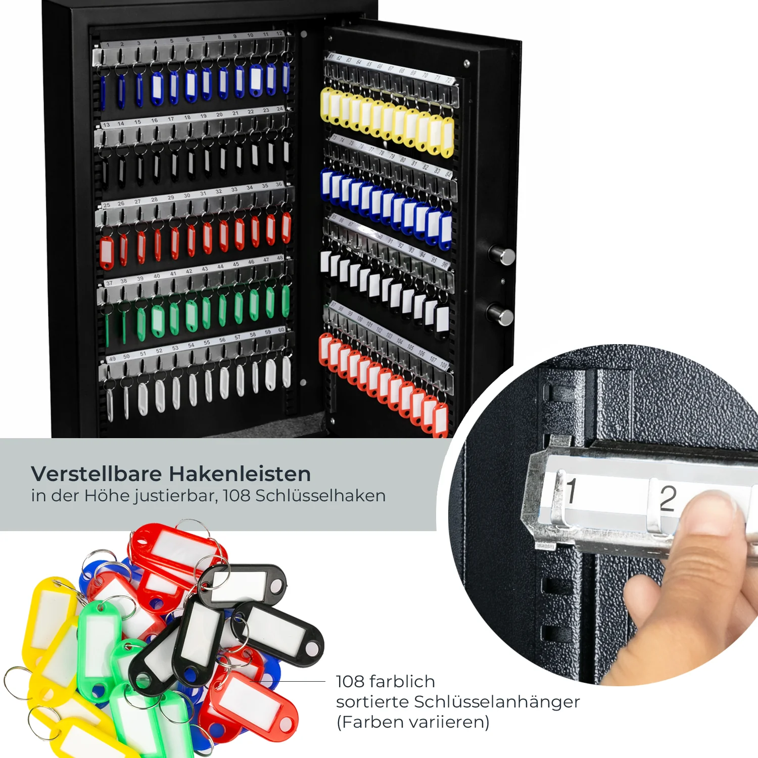 Schlüsseltresor mit Zahlencode, HMF 2000 - Image 104