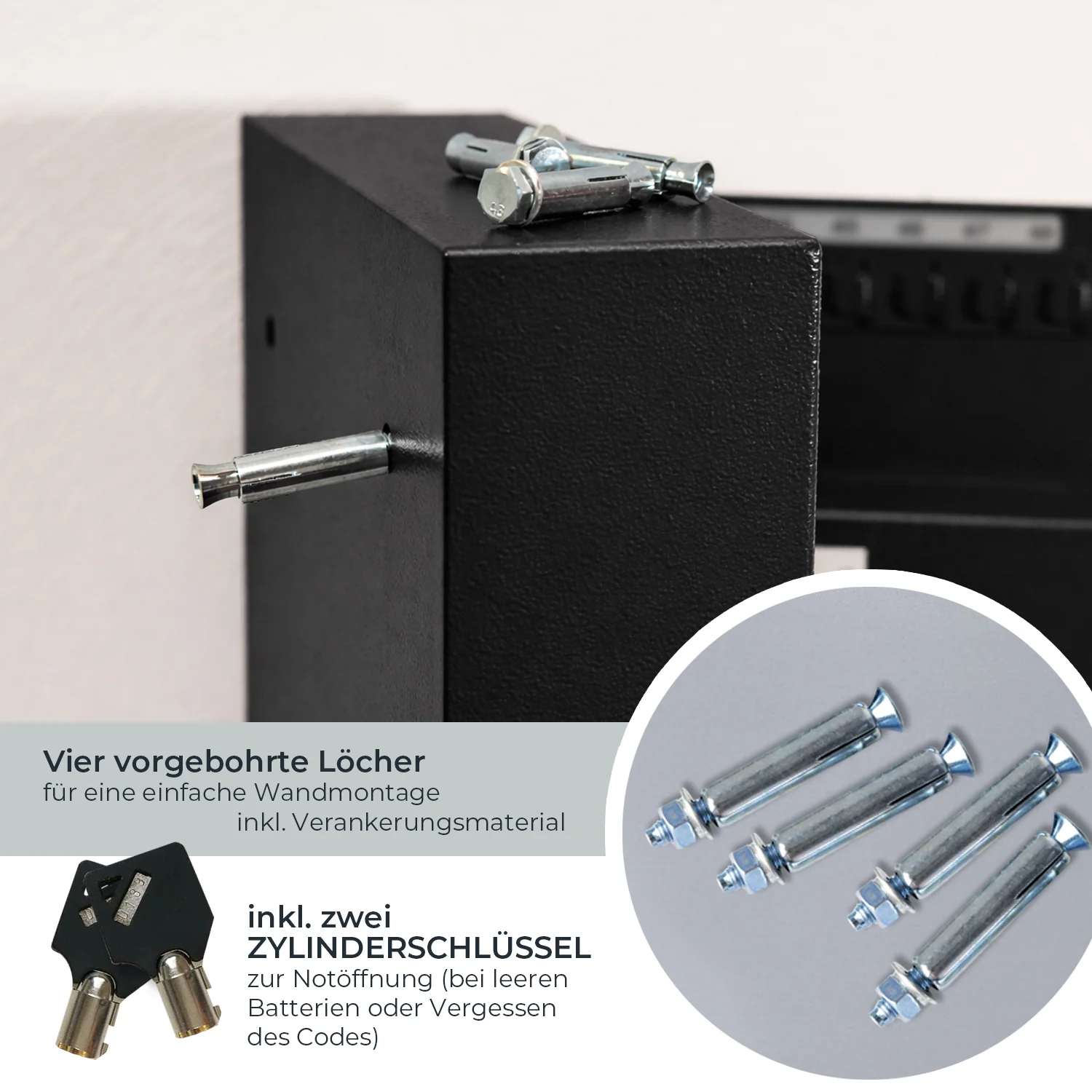 Schlüsseltresor mit Zahlencode, HMF 2000 - Image 105