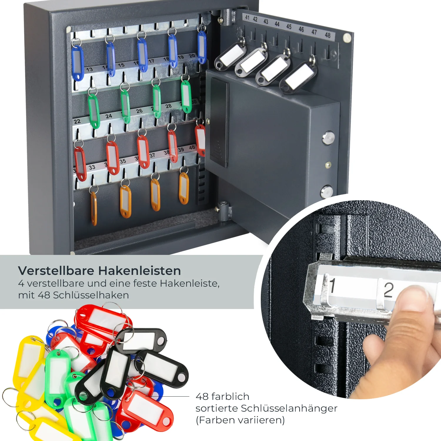 Schlüsseltresor mit Zahlencode, HMF 2000 - Image 12