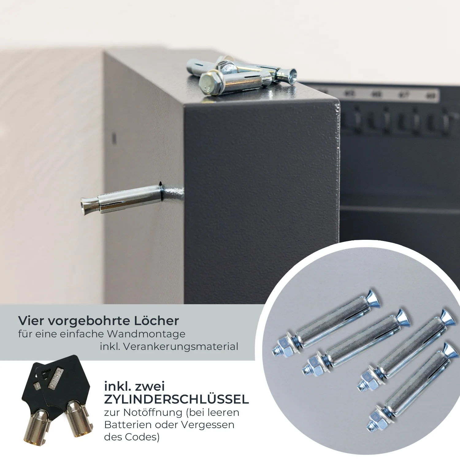 Schlüsseltresor mit Zahlencode, HMF 2000 - Image 13