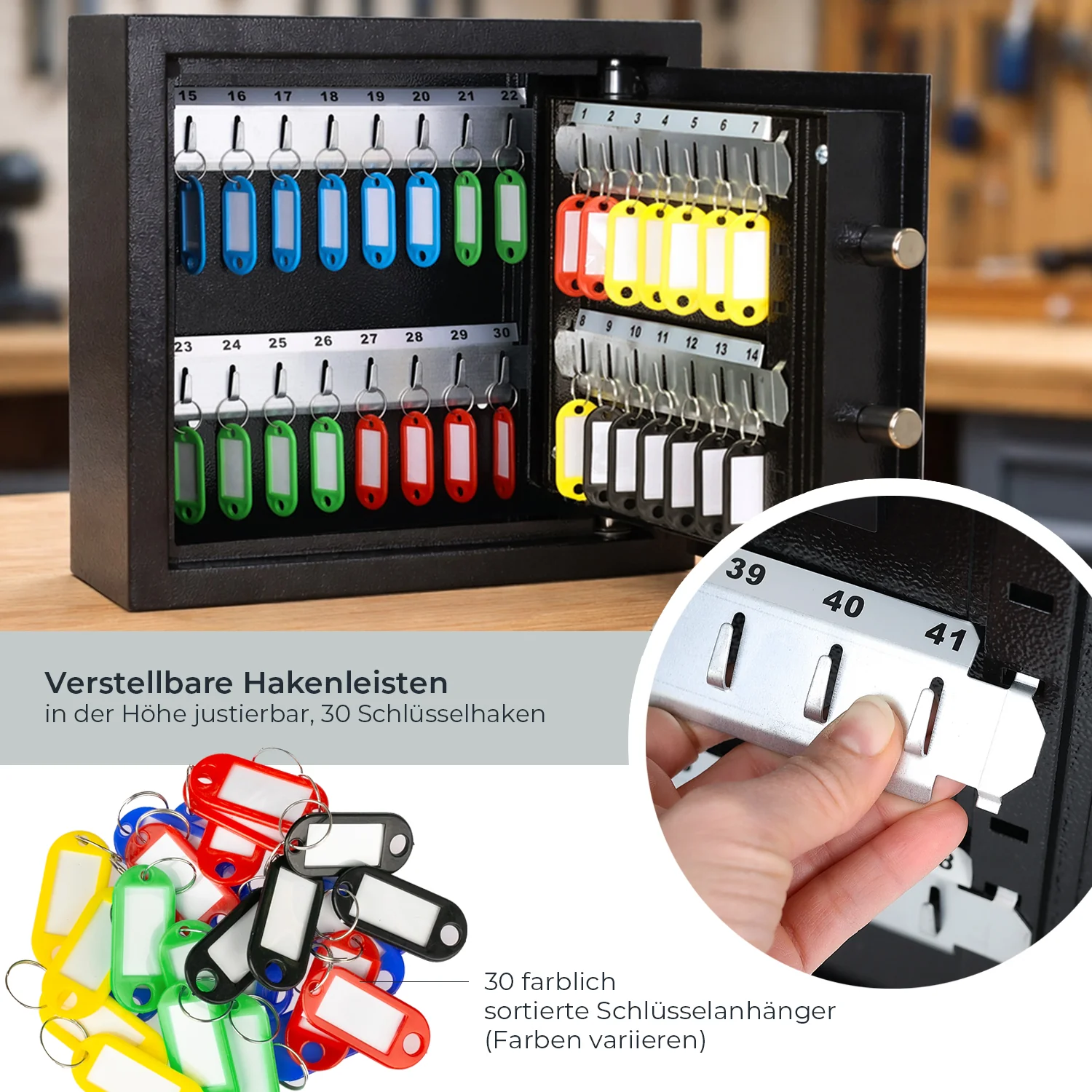 Schlüsseltresor mit Zahlencode, HMF 2000 - Image 48