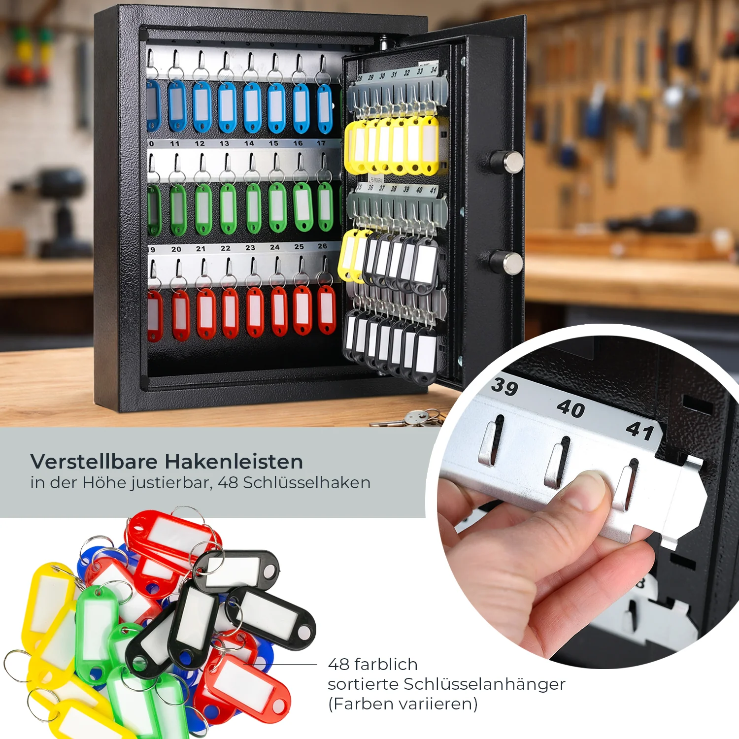 Schlüsseltresor mit Zahlencode, HMF 2000 - Image 57