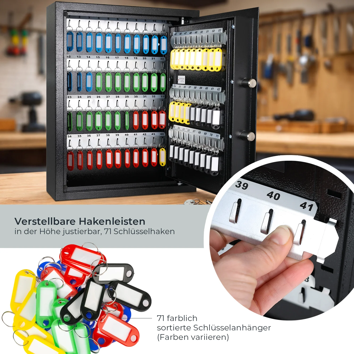 Schlüsseltresor mit Zahlencode, HMF 2000 - Image 66