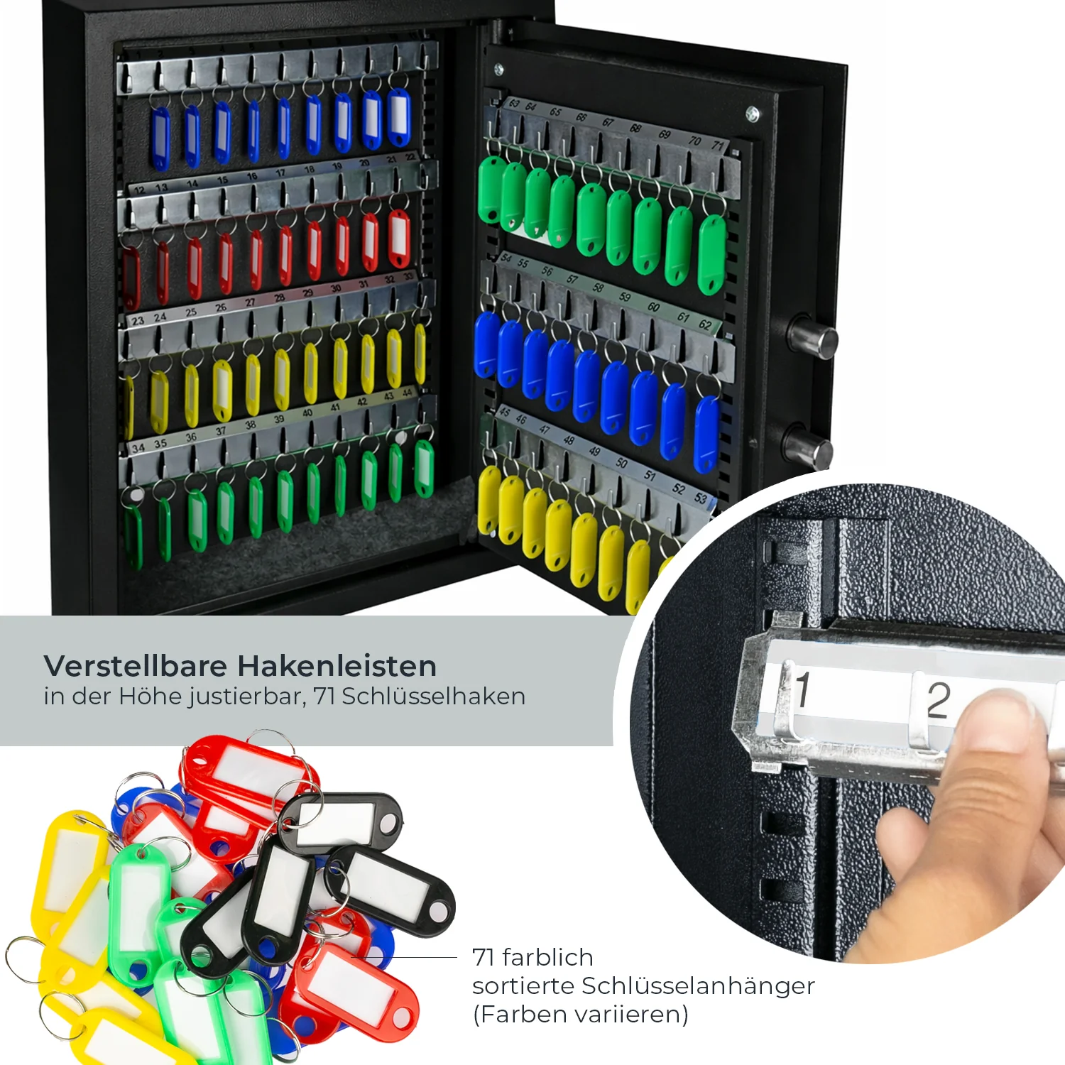 Schlüsseltresor mit Zahlencode, HMF 2000 - Image 95
