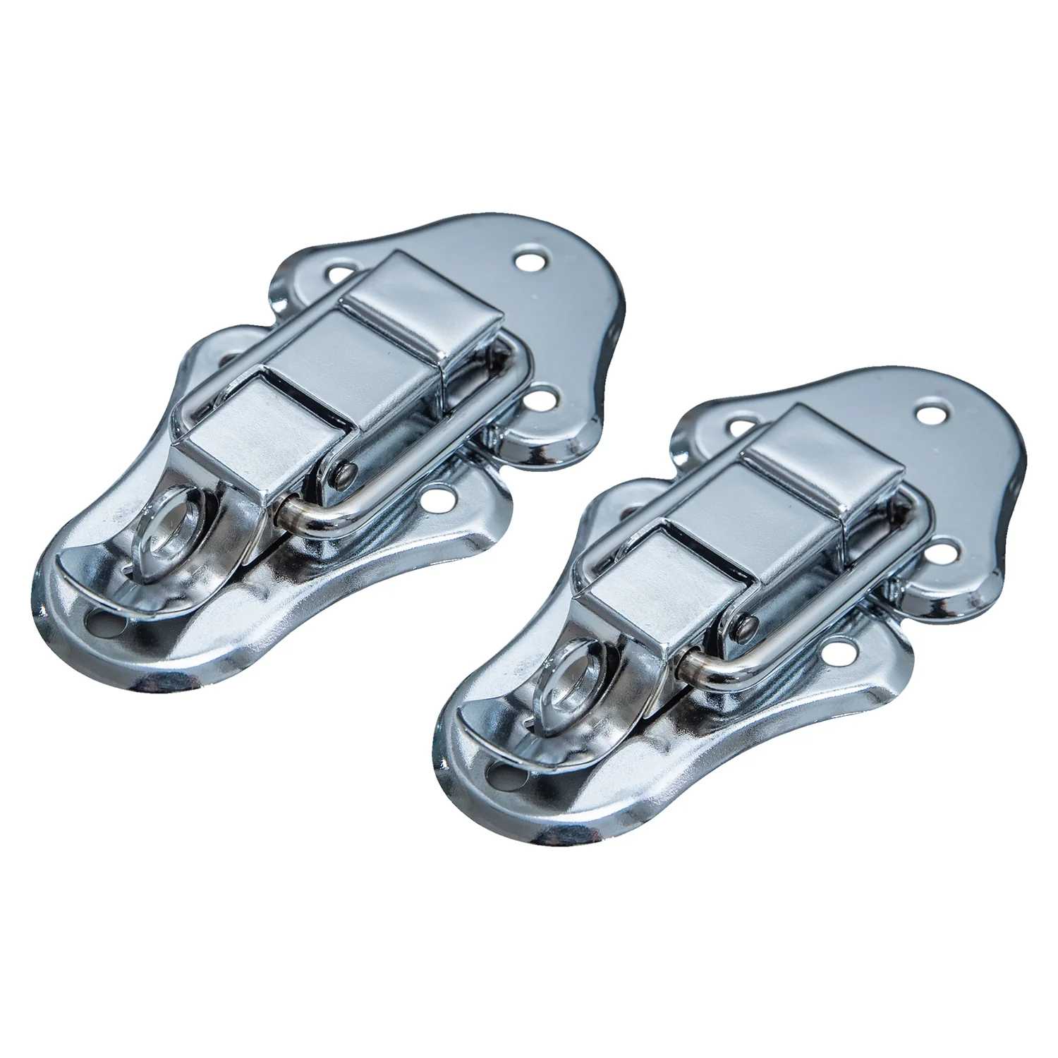 Spannverschluss mit Schlossöse, 2 Stück, HMF 14986-09, 50 x 95 mm, Silber verzinkt - Image 3