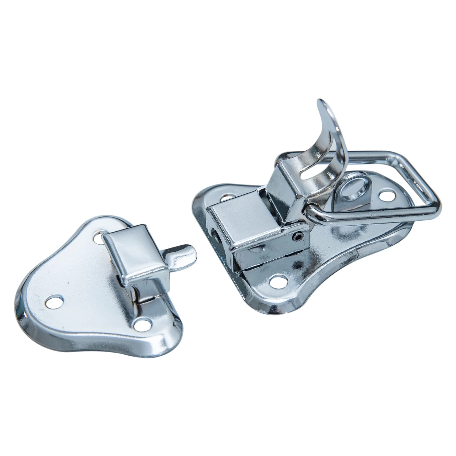 Spannverschluss mit Schlossöse, 2 Stück, HMF 14986-09, 50 x 95 mm, Silber verzinkt - Image 4