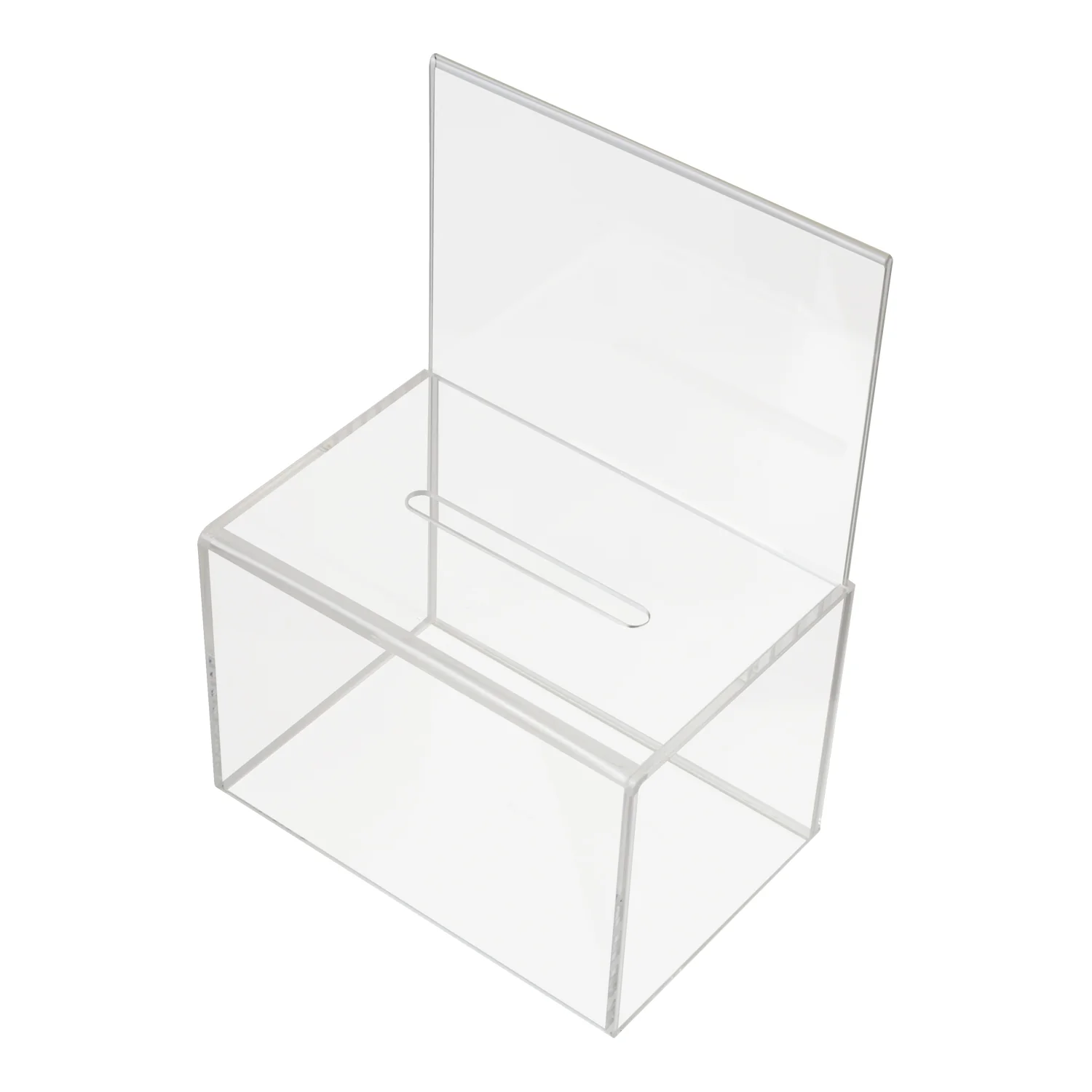 Spendenbox Acryl Din A4 Blatteinschub, HMF 46916, 22 x 15 x 31 cm - Image 3