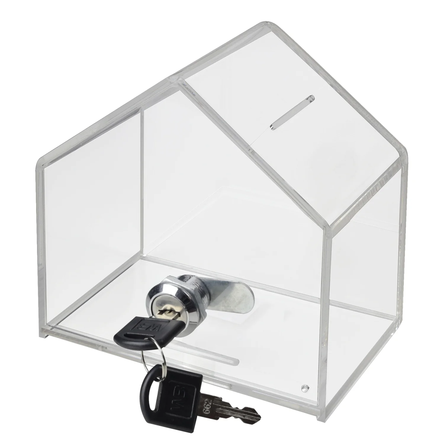 Spendenbox Haus Acryl, HMF 46911, 13,8 x 9 x 12,5 cm - Image 4