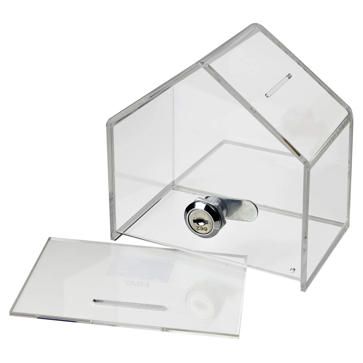 Spendenbox Haus Acryl, HMF 46911, 13,8 x 9 x 12,5 cm - Image 5