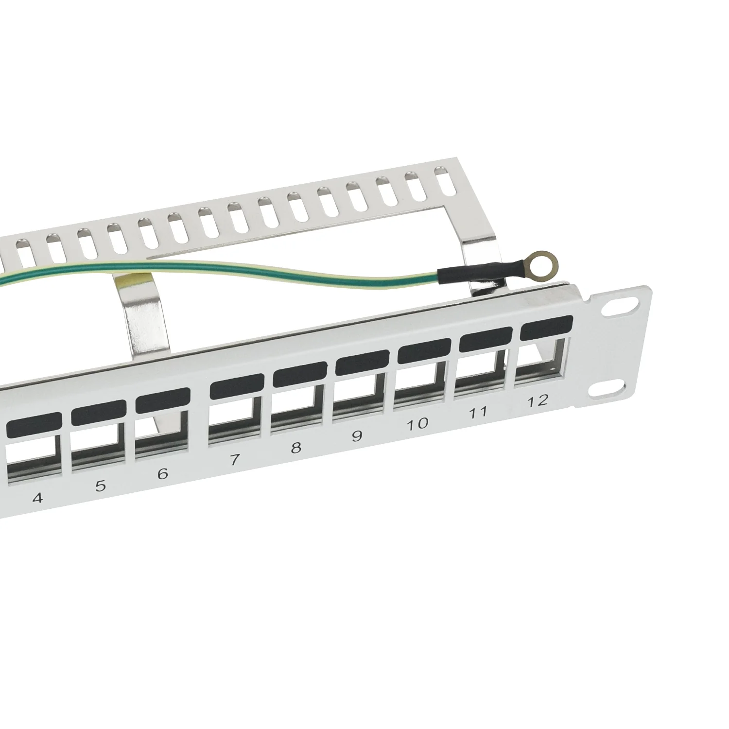 STP Keystone-Patchpanel für Serverschrank, HMF 63346, 12 Ports RJ45, 10 Zoll - Image 4