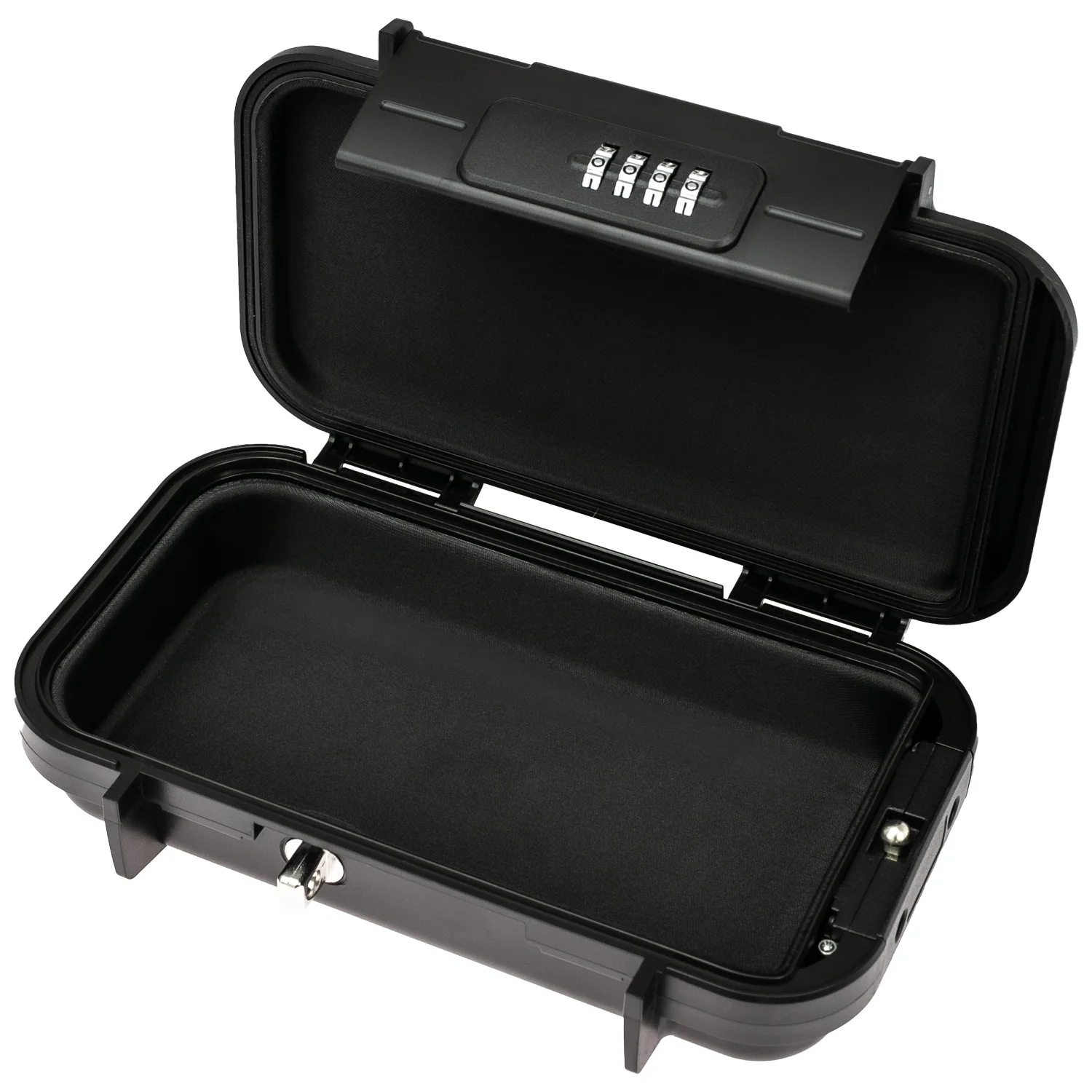 Tragbarer Safe mit Zahlenschloss, wasserdichter Mini Tresor mit Drahtseil, HMF 318-02, 23,5 x 14,5 x 5,8 cm - Image 3