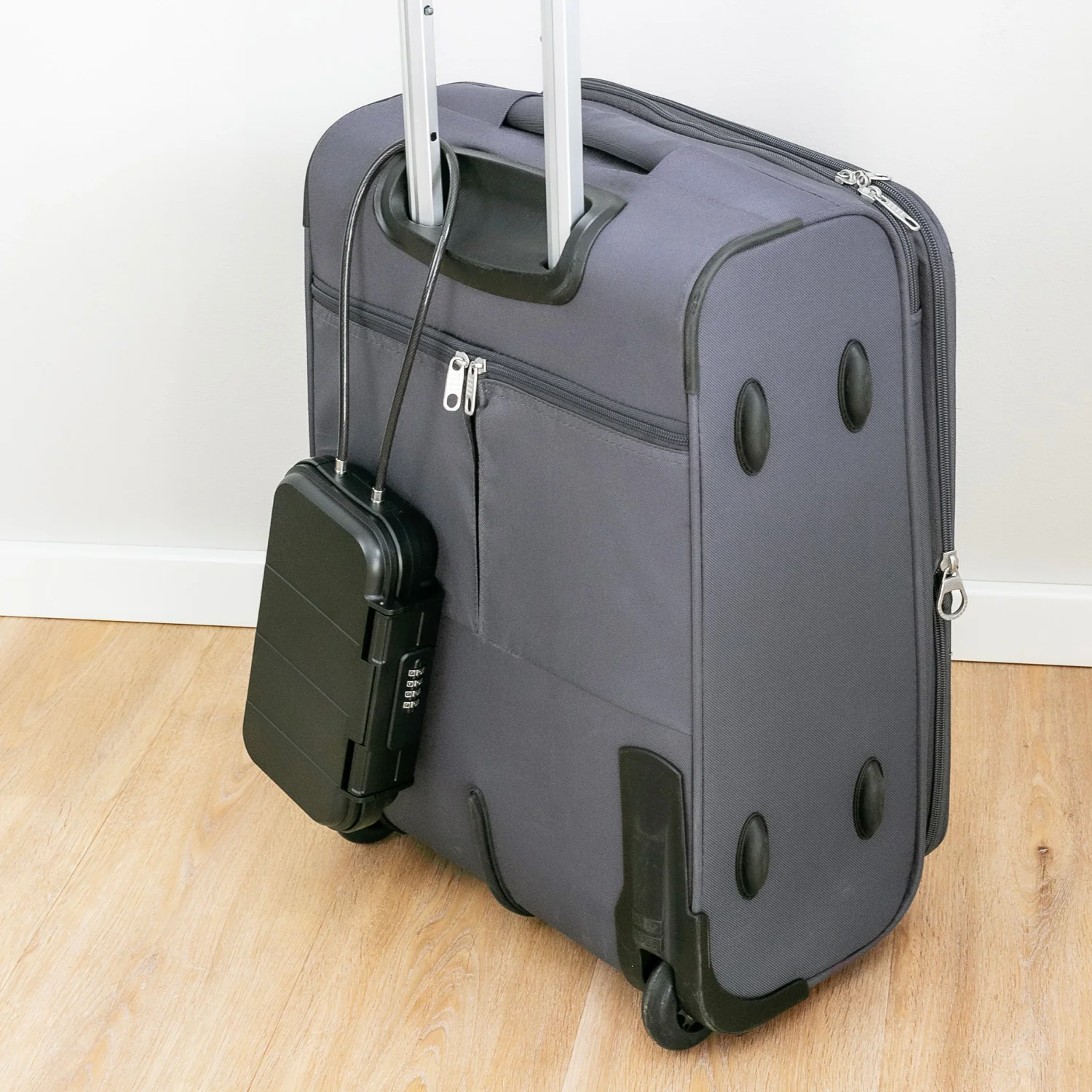 Tragbarer Safe mit Zahlenschloss, wasserdichter Mini Tresor mit Drahtseil, HMF 318-02, 23,5 x 14,5 x 5,8 cm - Image 9