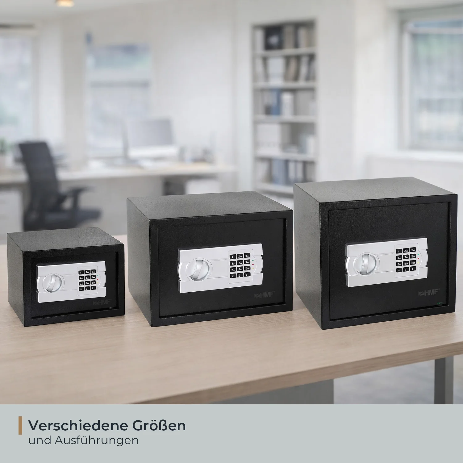 Tresor für Zuhause, Hotel oder Büro, Möbeltresor mit Zahlenschloss, HMF 46120 - Image 51