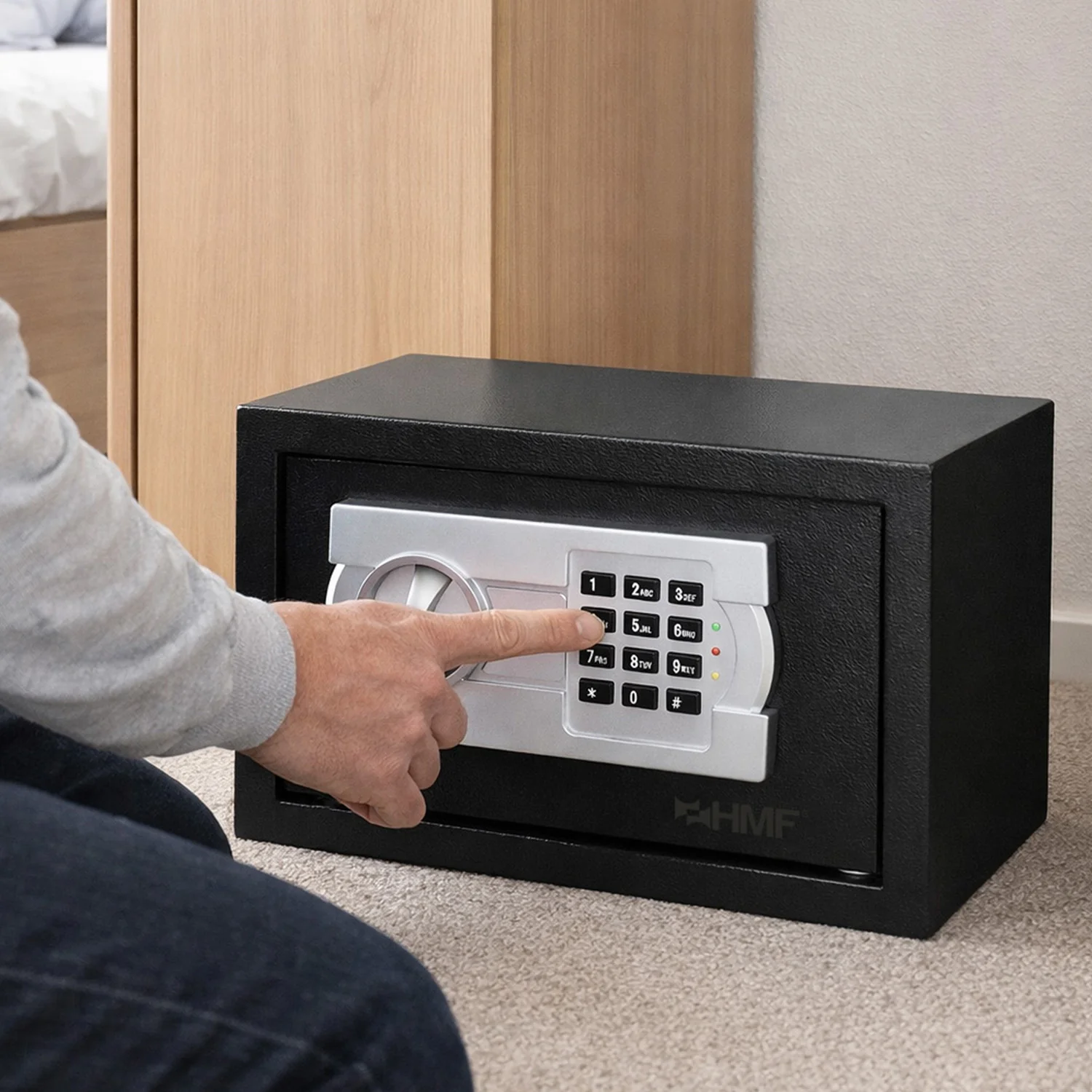 Tresor für Zuhause, Hotel oder Büro, Möbeltresor mit Zahlenschloss, HMF 46120 - Image 53