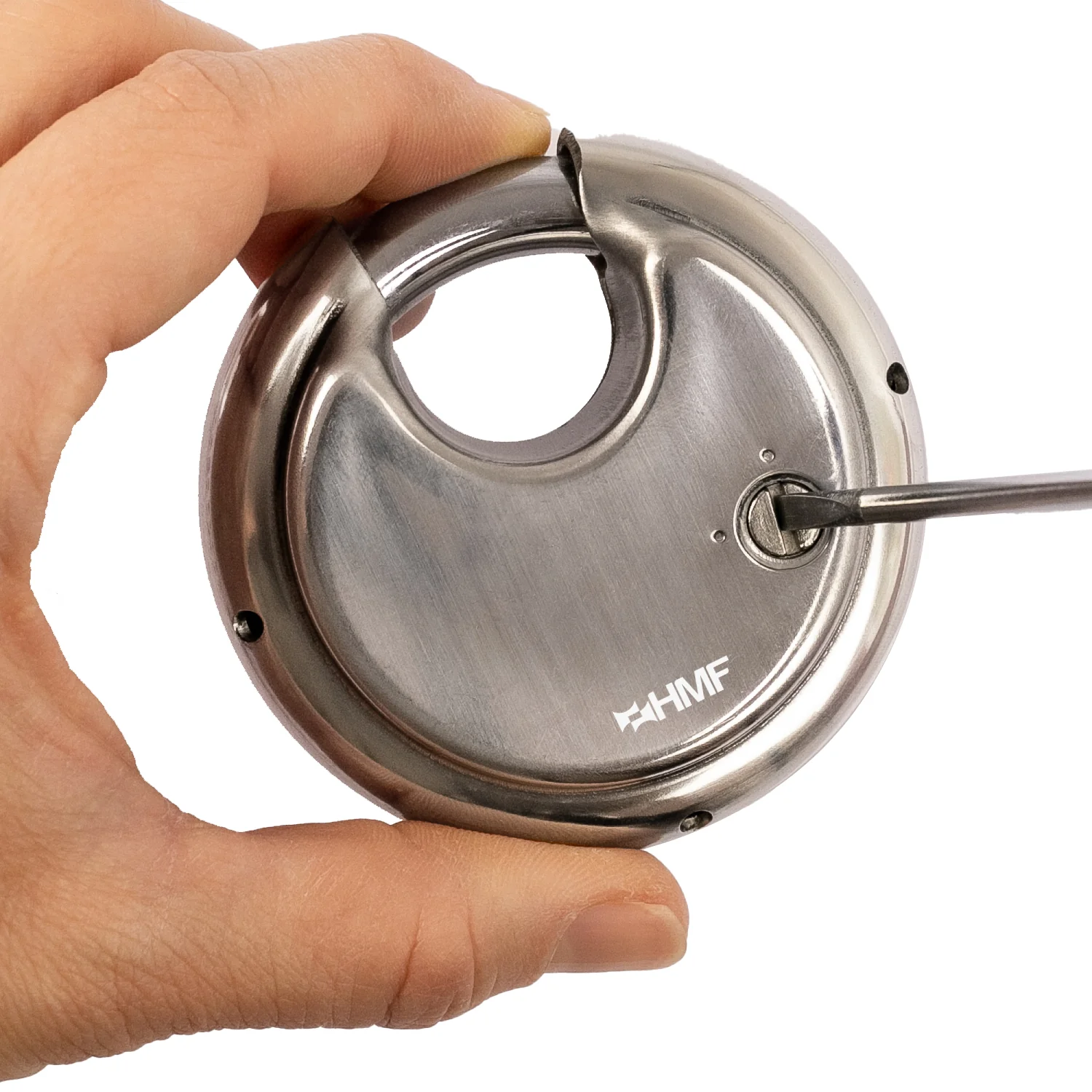 Vorhängeschloss, Rundschloss, 4er Zahlenkombination, HMF 3502-09, 7 x 7 x 2,4 cm - Image 6