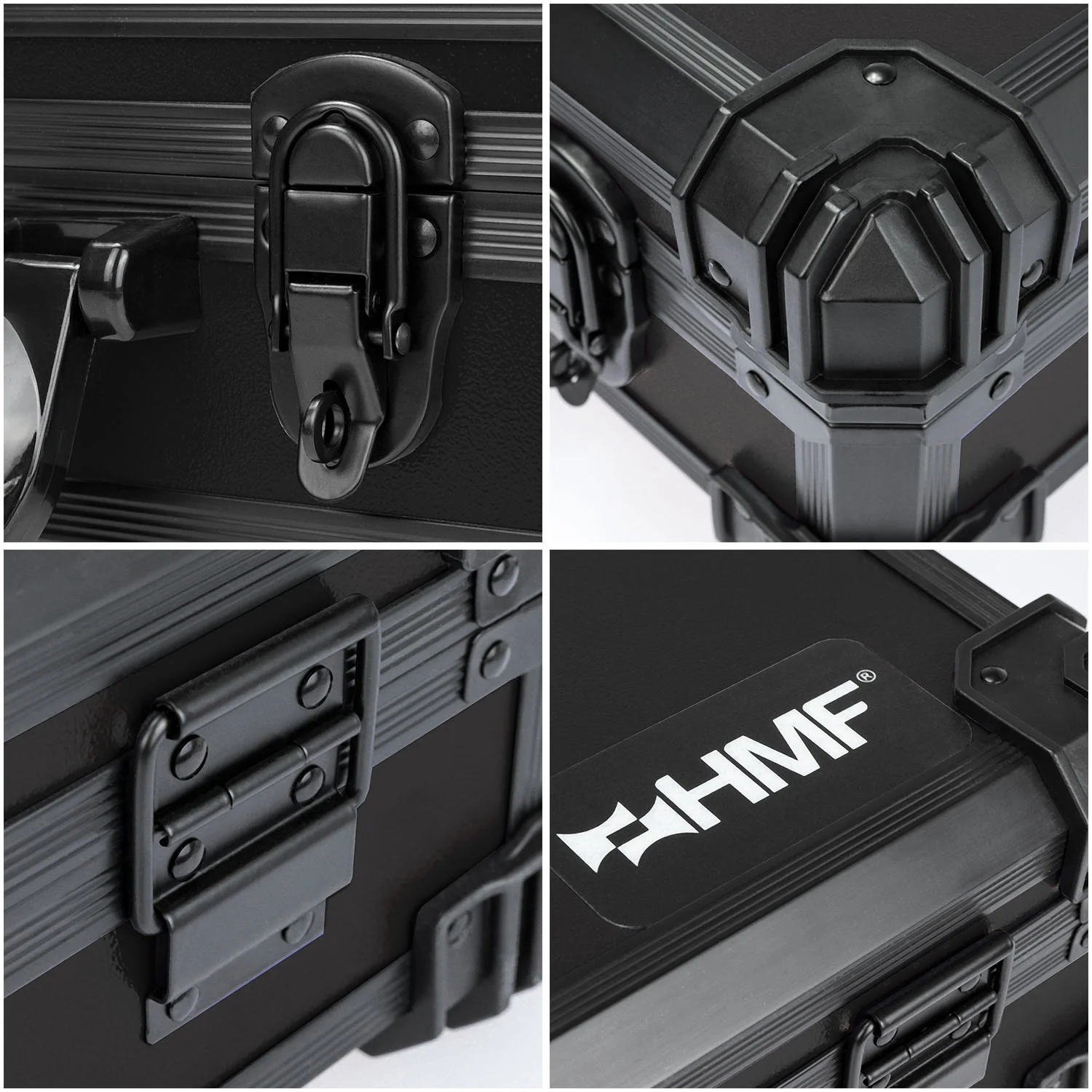 Werkzeugkoffer leer, HMF 15700, 46 x 33 x 15 cm Schwarz - Image 14