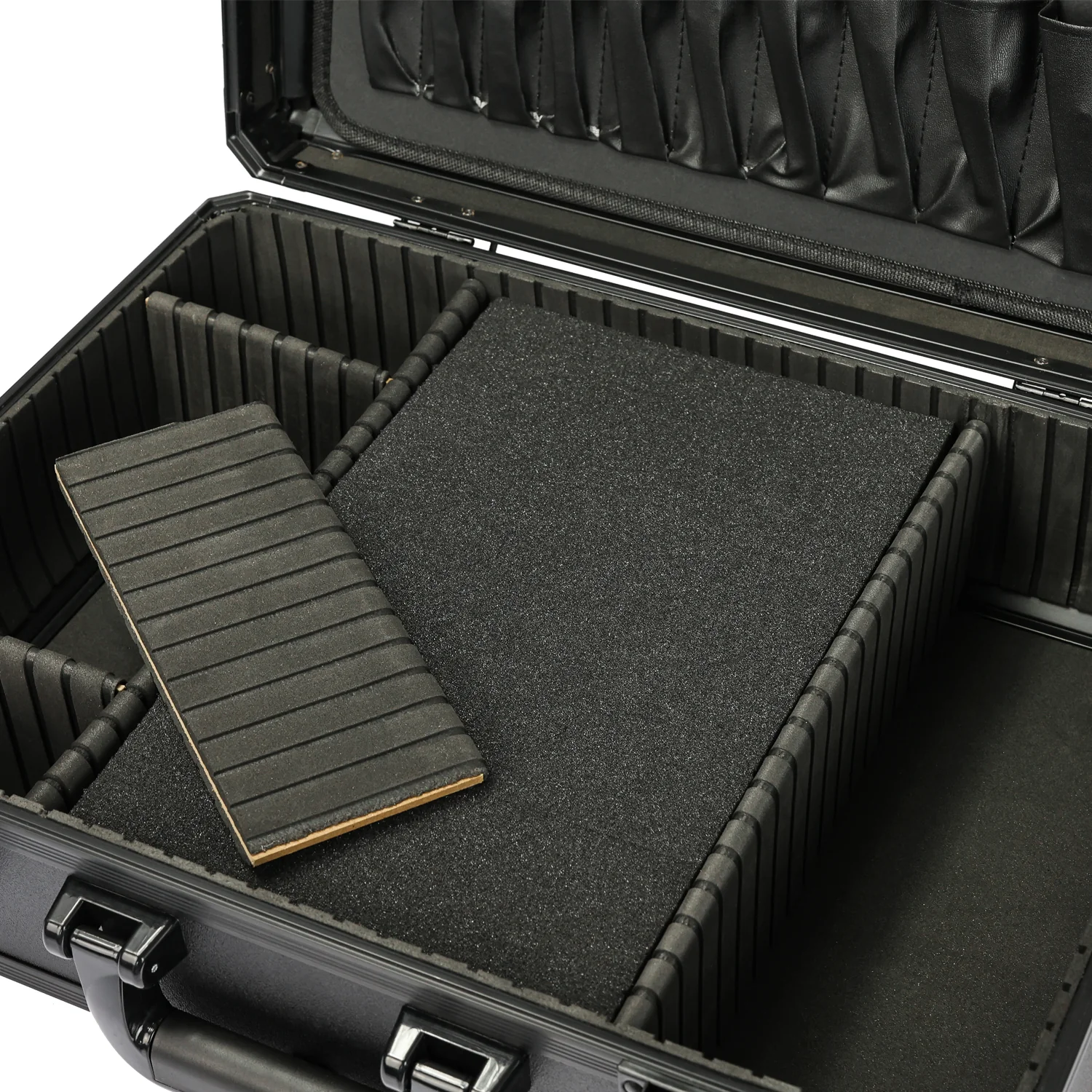 Werkzeugkoffer leer, HMF 15700, 46 x 33 x 15 cm Schwarz - Image 7