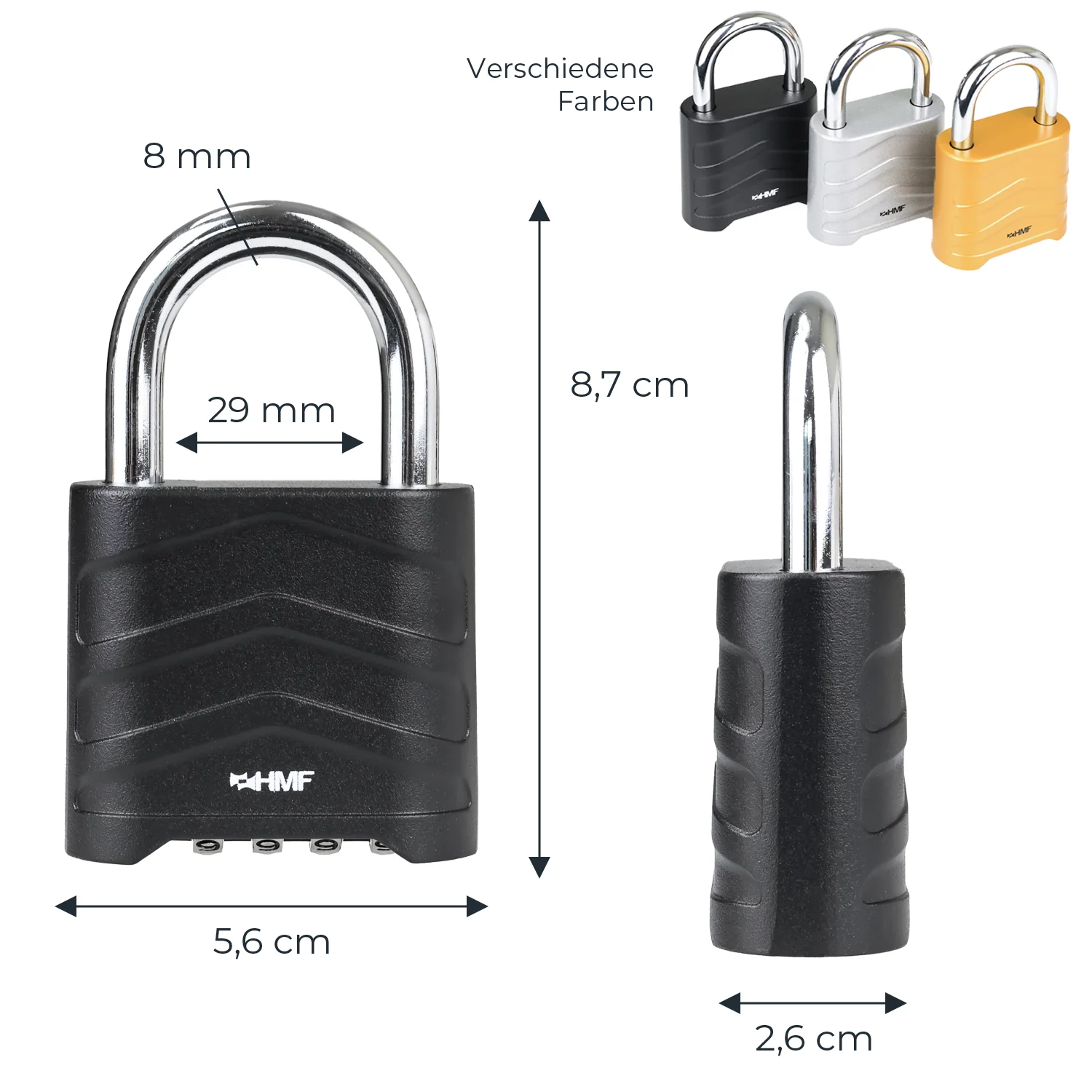 Zahlenschloss Vorhängeschloss, robustes Schloss mit 4-stelligem Zahlencode - Image 23