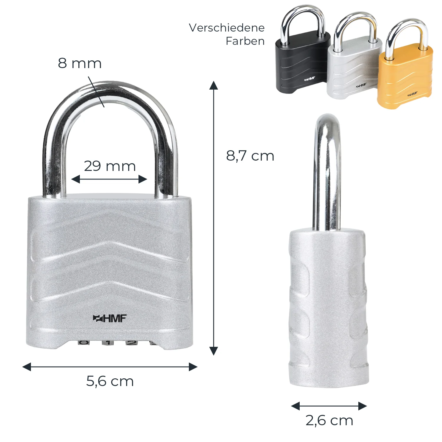 Zahlenschloss Vorhängeschloss, robustes Schloss mit 4-stelligem Zahlencode - Image 32