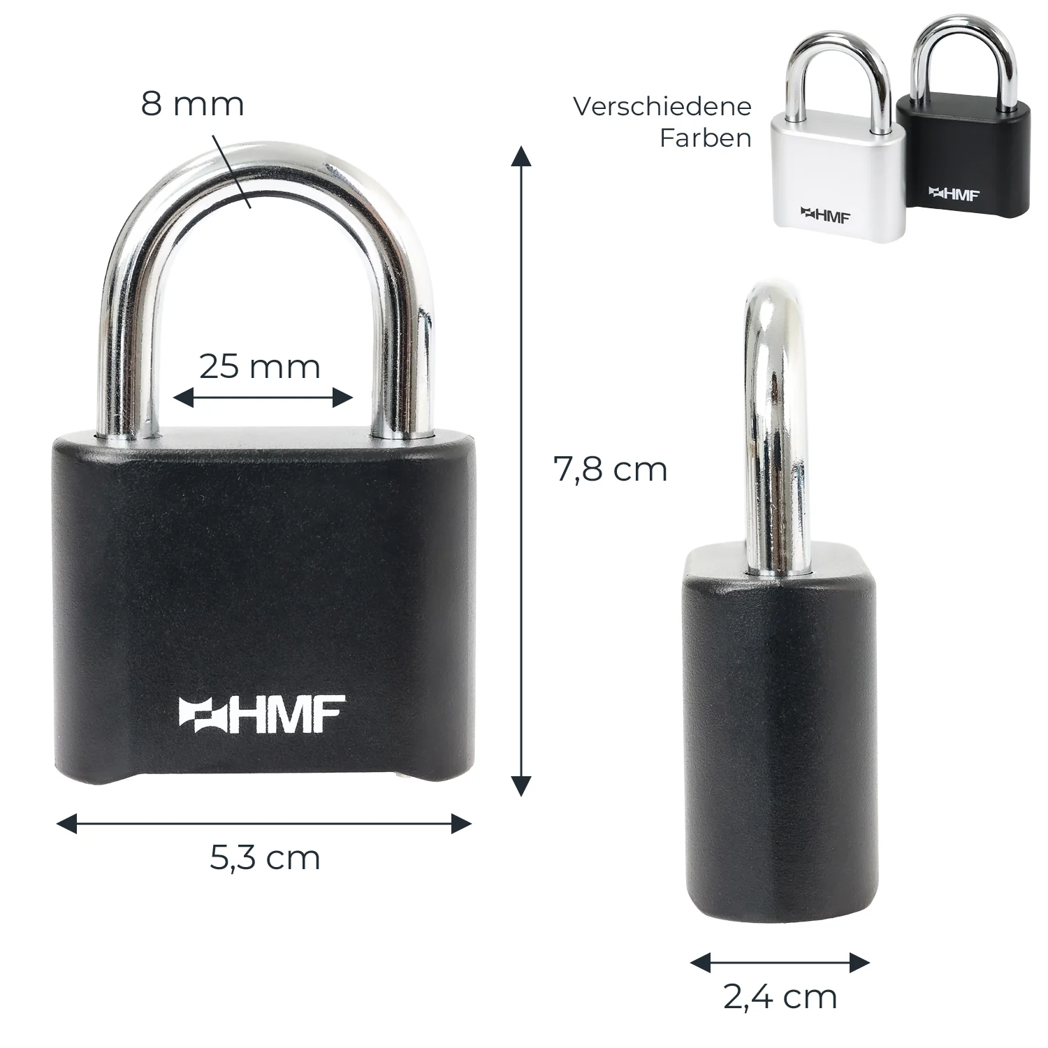 Zahlenschloss Vorhängeschloss, robustes Schloss mit 4-stelligem Zahlencode - Image 5